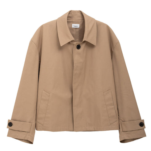 Lownn Cropped Mac Beige Gabardine Cotton SS24_CROPM-M251010-00448 Degli Uberti